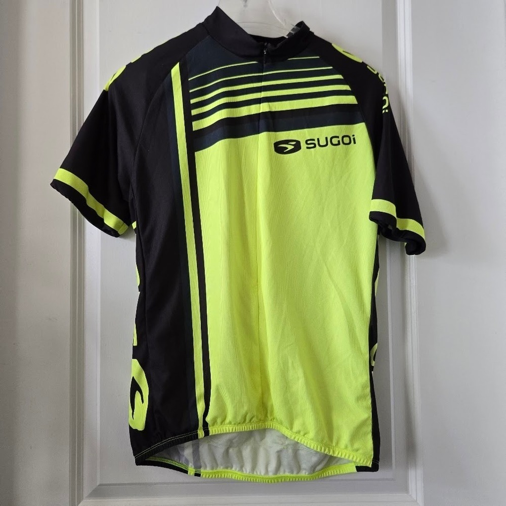 Sugoi Mens‎ High Visibility Cycling Jersey Synthetic Sporty Outdoor Large